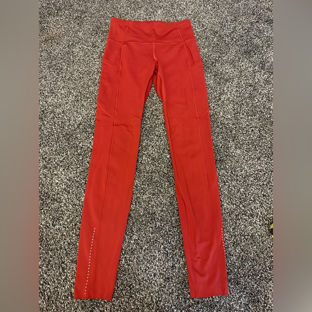 Lululemon Burgundy Leggings - 26 in.  Excellent used condition